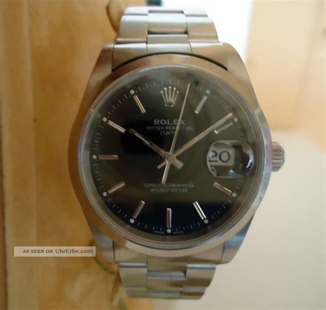 damen rolex edelstahl modell 15200 schwarzes zifferblatt 34mm